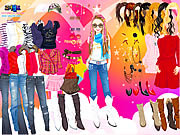 Gioco online Giochi di Vestire Modelle - Rock Style Dress Up